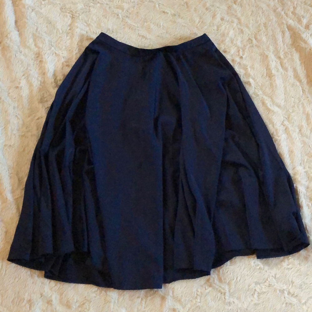 Navy Blue Midi Skirt * NY & Co Eva Mendes * Sz 2